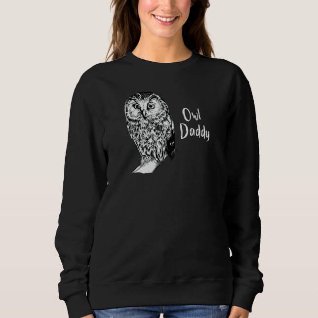 Sweatshirt Owl Owl Papa (Devant)
