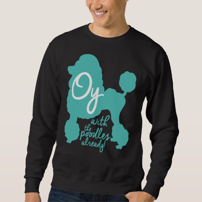Sweatshirt Oy avec les canicules déjà ! (Devant)