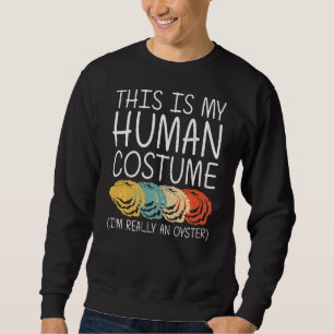 Sweatshirt Oyster Halloween Costume humain Mollusk Animal Fac