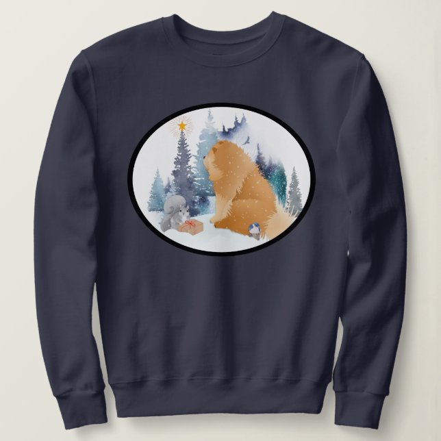 Sweatshirt PACE Chow chemises aux couleurs vives foncées (Design devant)