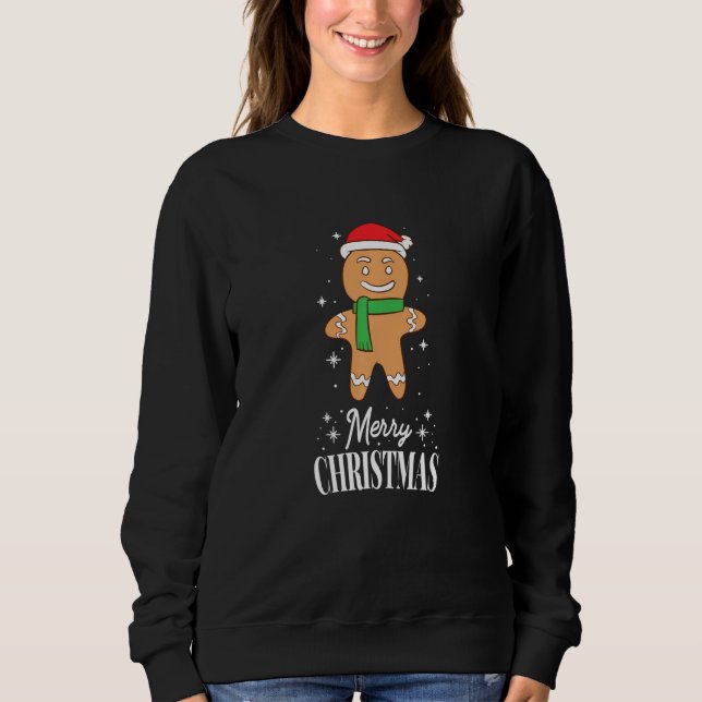 Sweatshirt pain d'épices de Noël (Devant)