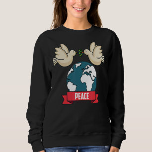 Sweatshirt Paix 2022 Paix mondiale Unité internationale Amour