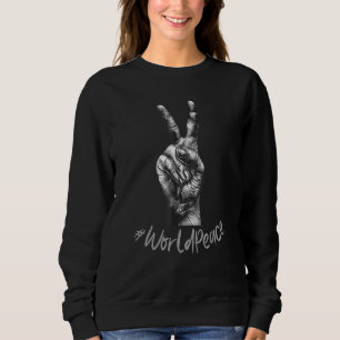 Sweatshirt Paix 2022 Paix mondiale Unité internationale Amour