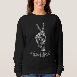 Sweatshirt Paix 2022 Paix mondiale Unité internationale Amour