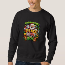 Paix Amour Joie Santa Noël Graphique
