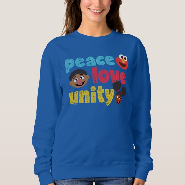 Sweatshirt Paix Amour Unité (Devant)