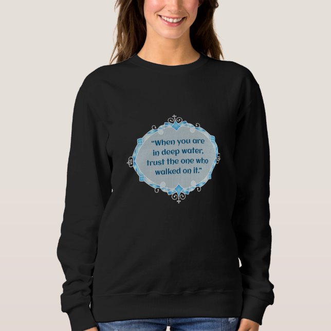 Sweatshirt Paix dans les eaux profondes (Devant)