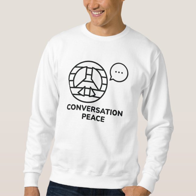 Sweatshirt Paix de la conversation (Devant)