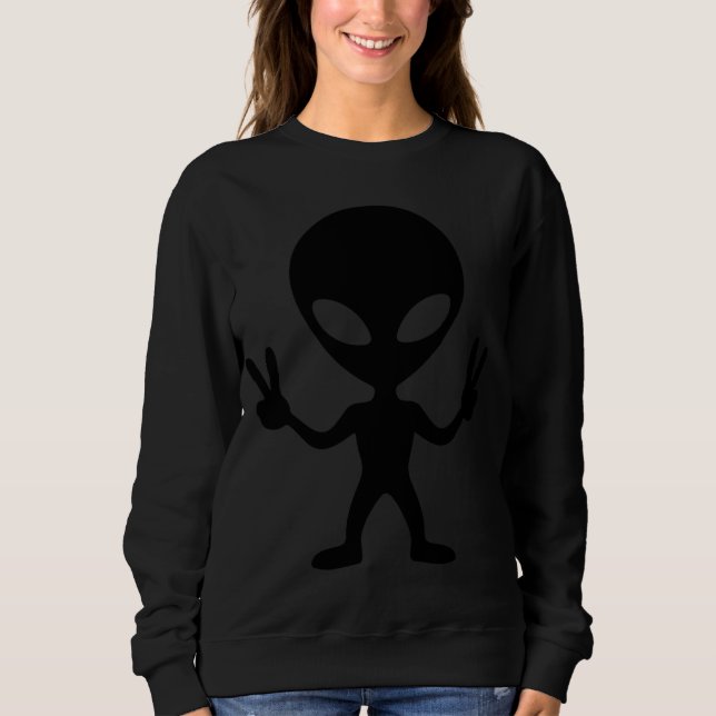 Sweatshirt paix extraterrestre (Devant)