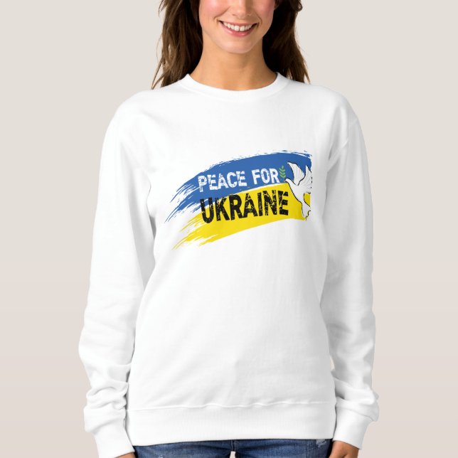Sweatshirt Paix pour l'Ukraine (Devant)