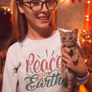 Sweatshirt Paix sur Terre Noël