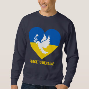 Sweatshirt Paix textuelle à l'Ukraine