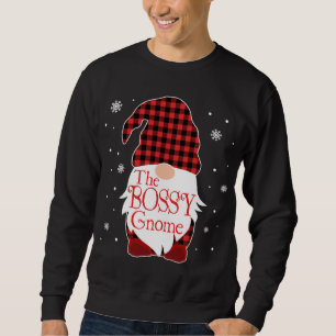 Sweatshirt Pajama de Noël Cadeau de famille Bossy Gnome Buffa