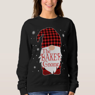 Sweatshirt Pajama de Noël Cadeau familial Baker Gnome Buffalo