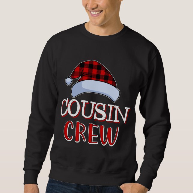 Sweatshirt Pajama de Noël de la famille Père Noël de Cousin C (Devant)