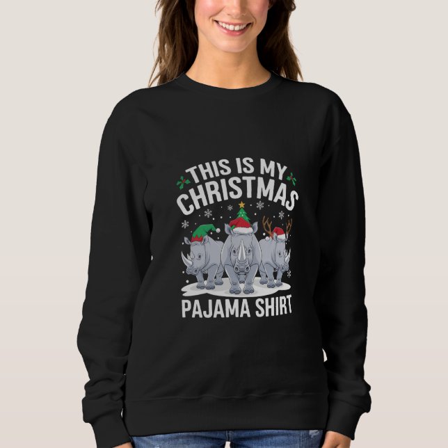 Sweatshirt Pajama de Noël de Noël de Noël de Noël de Noël de  (Devant)