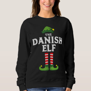 Sweatshirt Pajama de Noël du groupe familial danois Elf Match