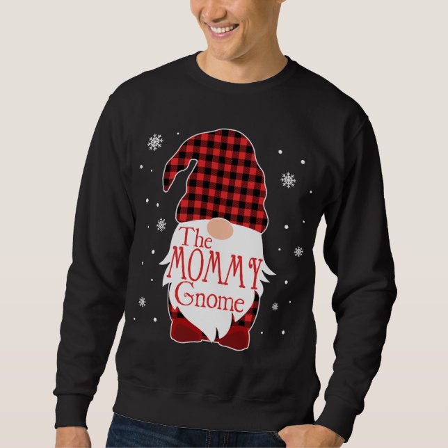 Sweatshirt Pajama de Noël Famille Cadeau maman Gnome Buffalo  (Devant)
