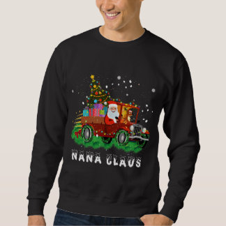 Sweatshirt Pajama de Noël famille Camion Rouge Noël de Noël d