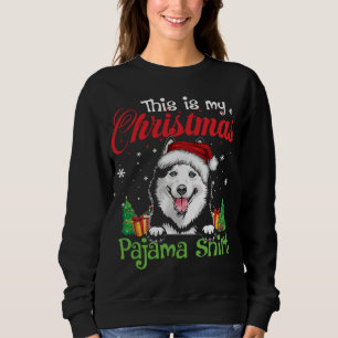 Sweatshirt Pajama de Noël Sibérien Husky Funny Dog Lover Xm