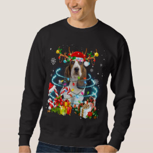 Sweatshirt Pajama de sapin de Noël de Basset