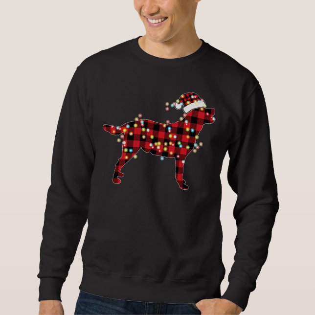 Sweatshirt Pajamas de buffles de Noël de l'amoureux du Labrad (Devant)