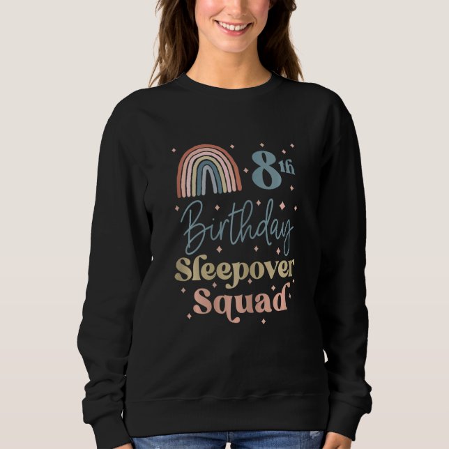 Sweatshirt Pajamas d'escouade de l'arc-en-ciel Boho 8 Anniver (Devant)