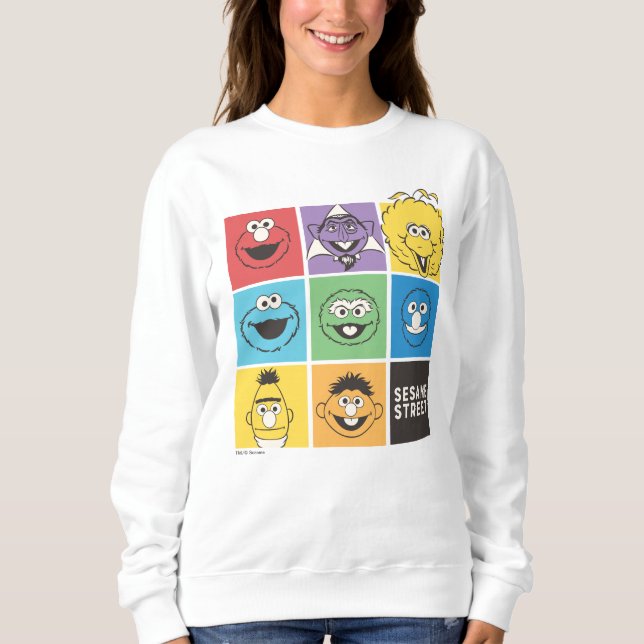 Sweatshirt Pal de rue Sésame | Blocs de couleurs (Devant)