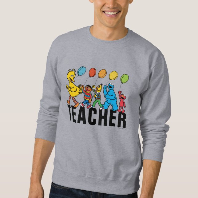Sweatshirt Pal de rue Sésame | Professeur de ballons de fête (Devant)