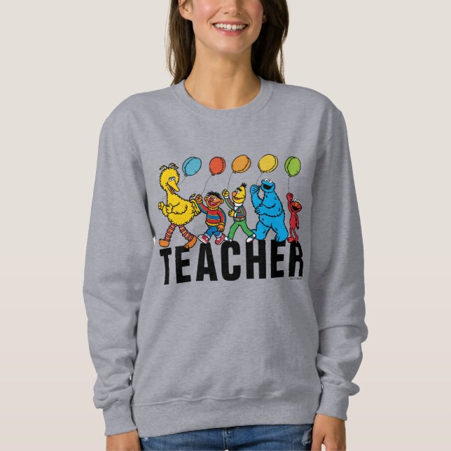 Sweatshirt Pal de rue Sésame | Professeur de ballons de fête (Devant)