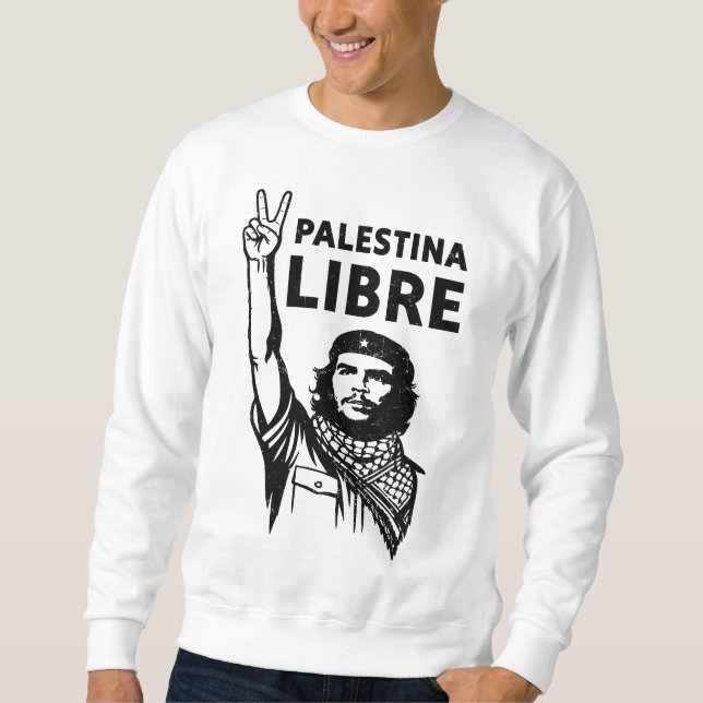 Sweatshirt Palestina Libre – Free Palestine - che guevara (Devant)