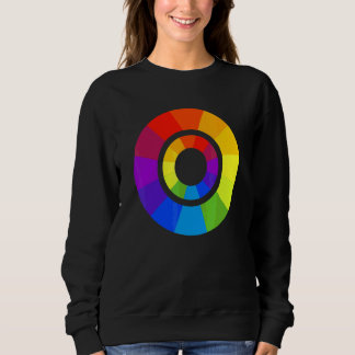 Sweatshirt Palette de Couleurs Cercle Peinture Peintre Profes