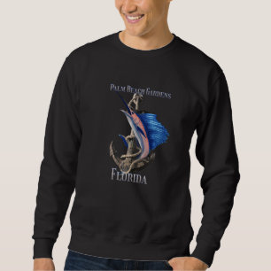 Sweatshirt Palm Beach Gardens Floride Espadon Marlin Océan