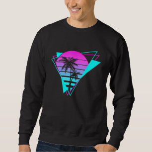 Sweatshirt Palme géométrique des années 80 de Vaporwave esthé