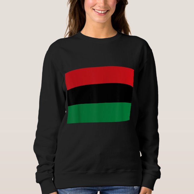 Sweatshirt Pan African UNIA Flag Black Liberation (Devant)