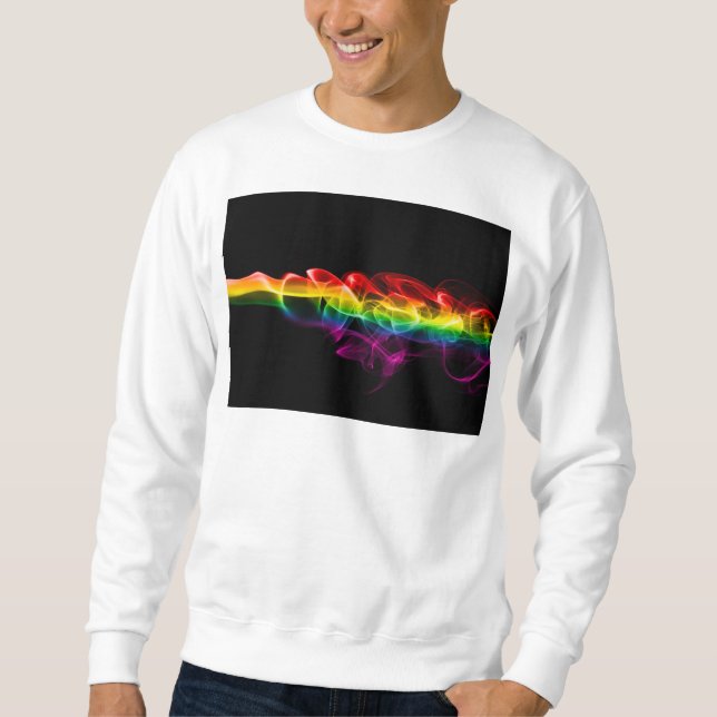 Sweatshirt Panache de SlipperyJoe d'énergie arc-en-ciel captu (Devant)