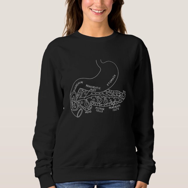 Sweatshirt Pancréas Anatomie Pancréatique Pancréatite Endocri (Devant)