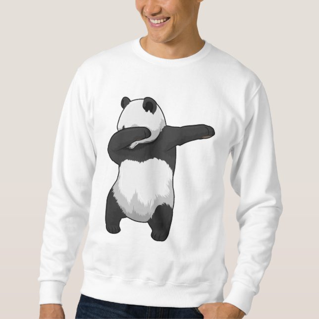Sweatshirt Panda à Hip hop Dance Dab (Devant)
