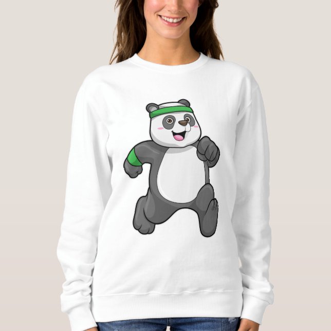 Sweatshirt Panda à Jogging avec bandeau (Devant)