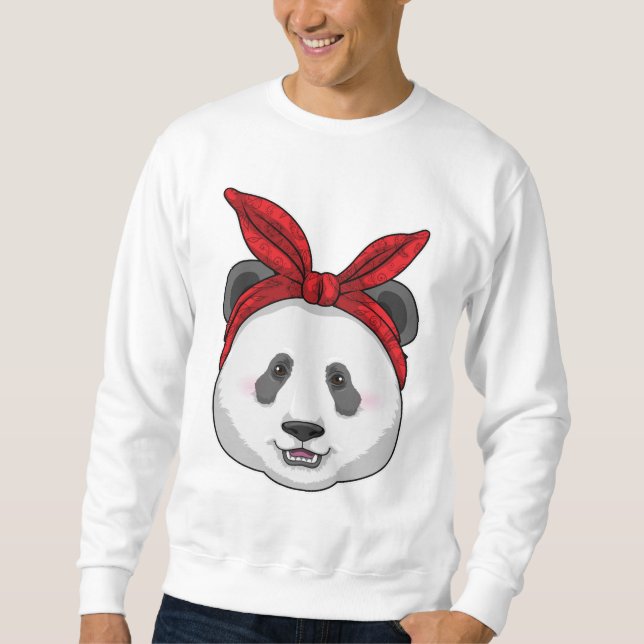 Sweatshirt Panda avec Bandana (Devant)