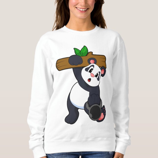 Sweatshirt Panda avec bois à l'entraînement Force (Devant)