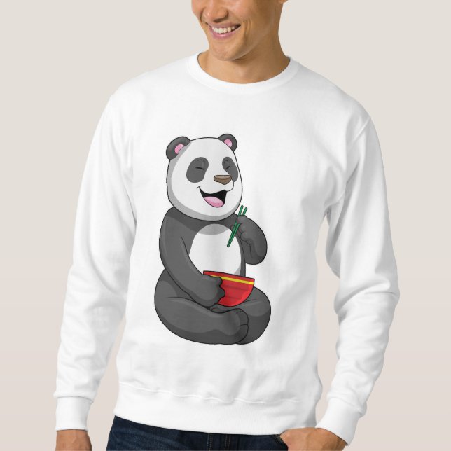 Sweatshirt Panda avec bol de ramen (Devant)