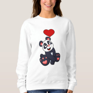 Sweatshirt Panda avec coeur