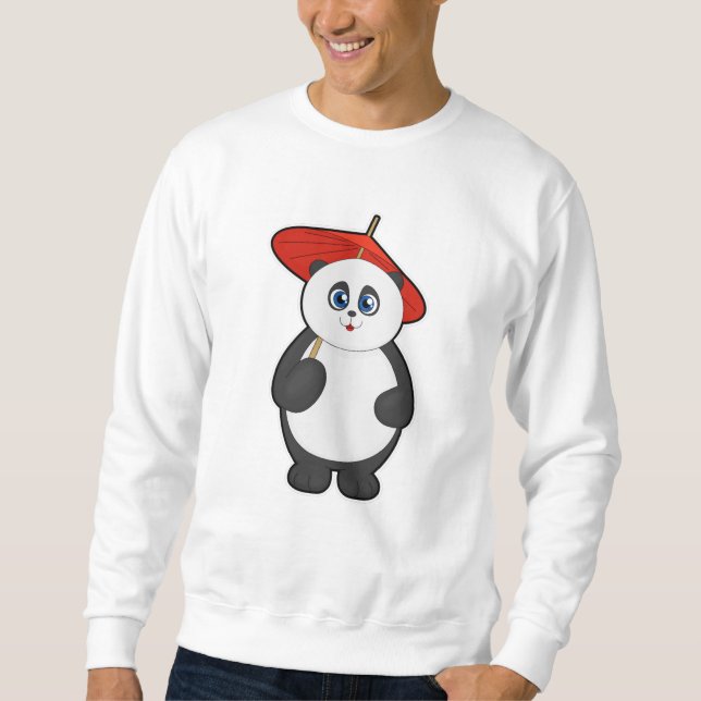 Sweatshirt Panda avec parapluie (Devant)