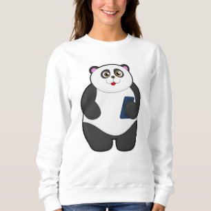 Sweatshirt Panda avec téléphone portable