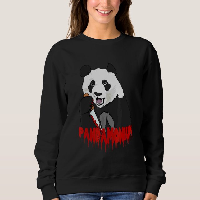 Sweatshirt Panda Bear Pandamonium Panda meurtrier (Devant)