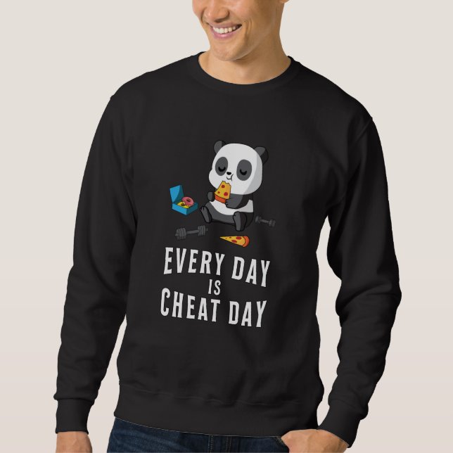 Sweatshirt Panda Bear Pandas Cute Animal Paw Funny Venin Idea (Devant)
