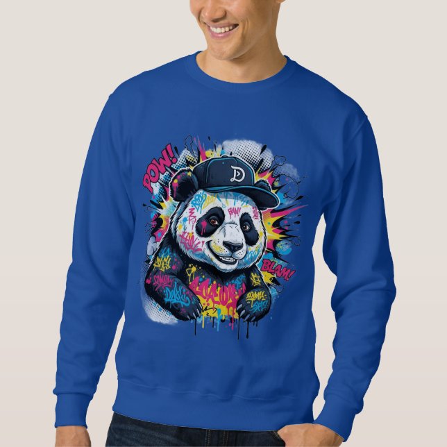 Sweatshirt Panda Coloré (Devant)