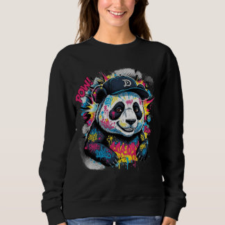 Sweatshirt Panda Coloré