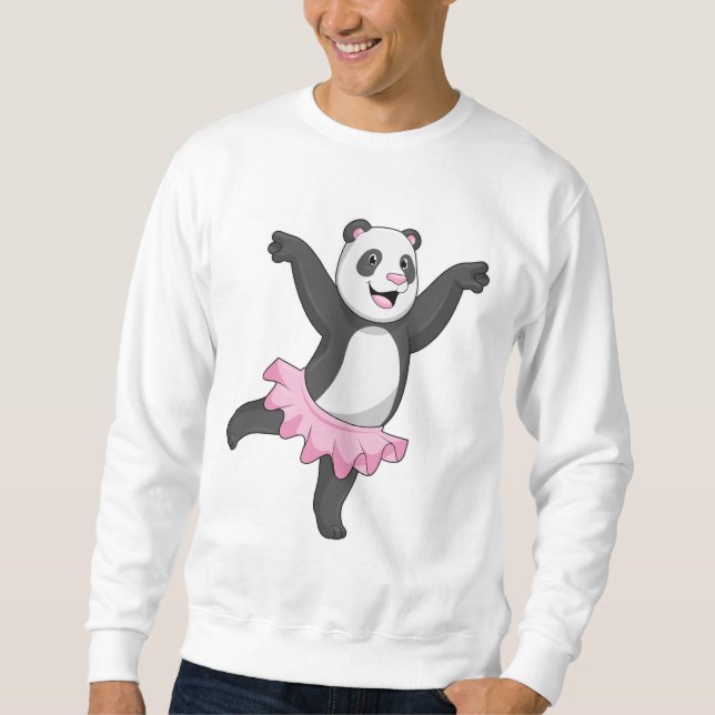 Sweatshirt Panda comme Ballerina au Ballet (Devant)